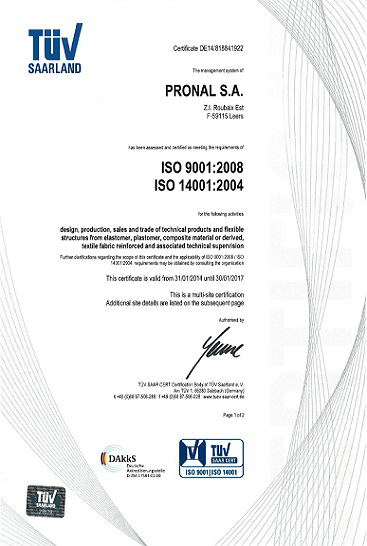 PRONALISO國際標準